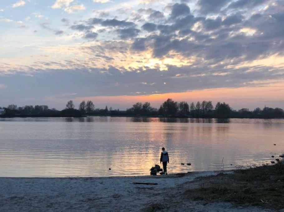 Gezellige Pipo Met Grote Schommel Aan Het Water Villa Medemblik Eksteriør billede