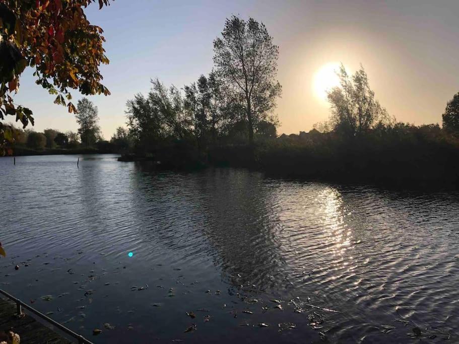 Gezellige Pipo Met Grote Schommel Aan Het Water Villa Medemblik Eksteriør billede